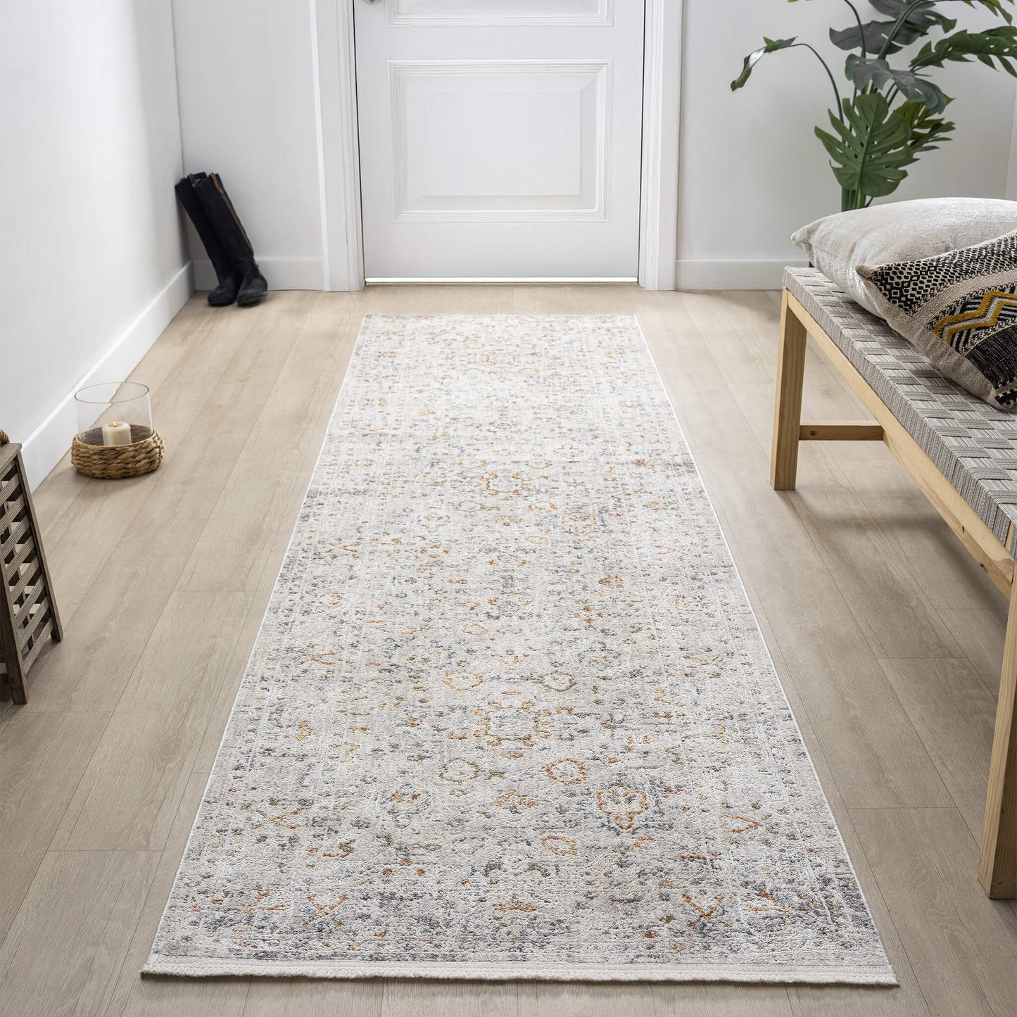 Adelaide 638 Ivory Runner Saray Rugs