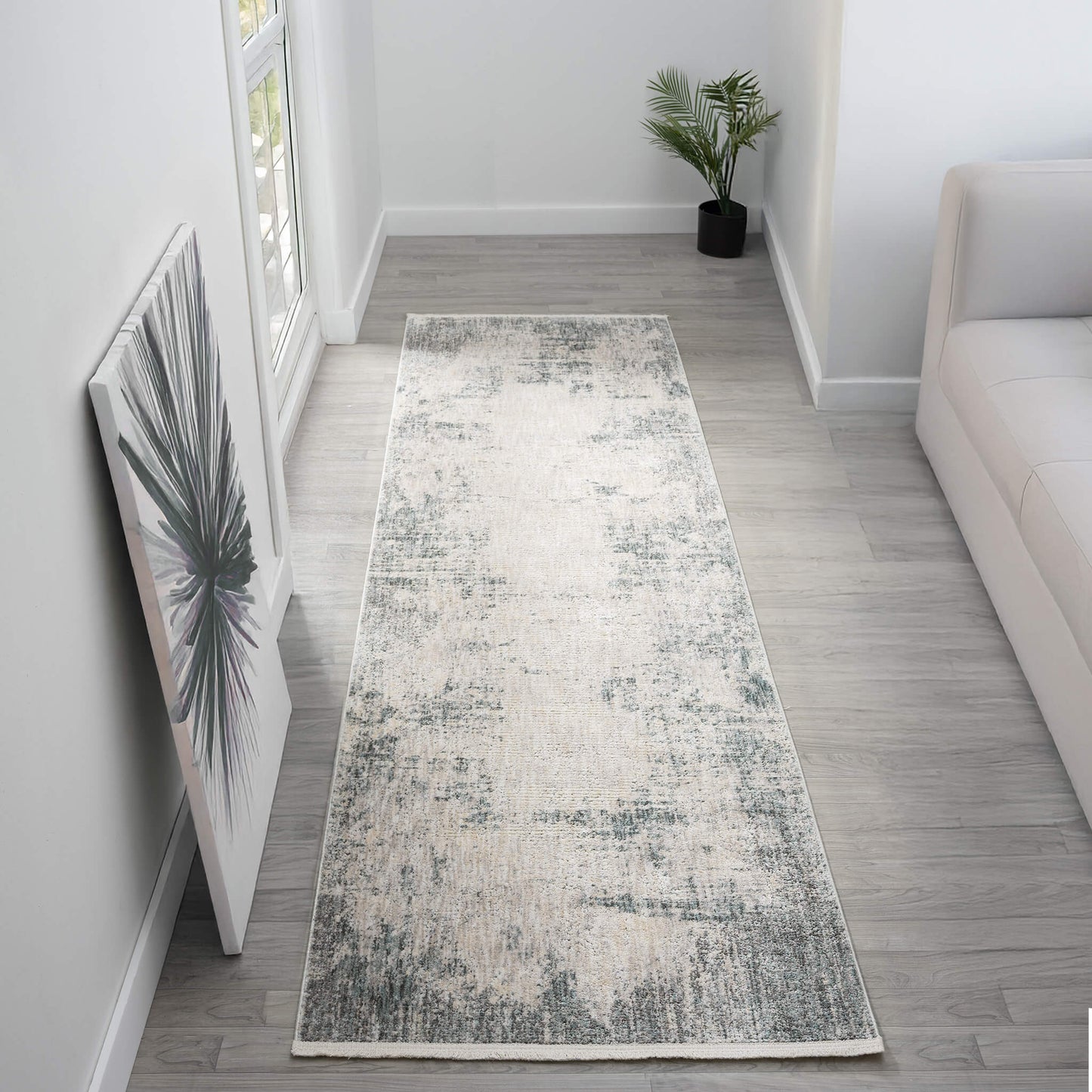 Adelaide 646 Steel Runner Saray Rugs