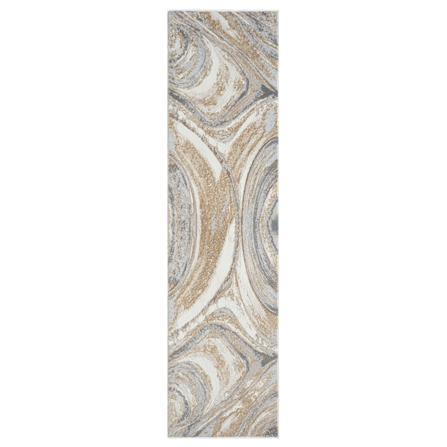 Astana 184 Sand Modern Hallway Runner Saray Rugs