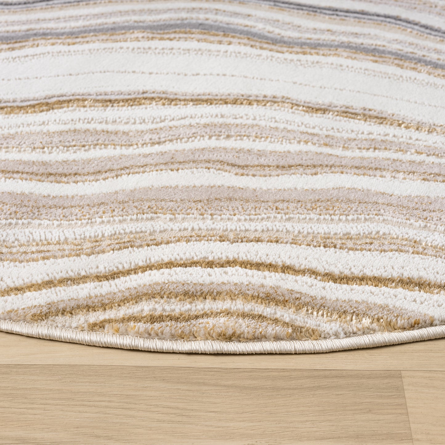 Astana 185 Stone Modern Round Rug