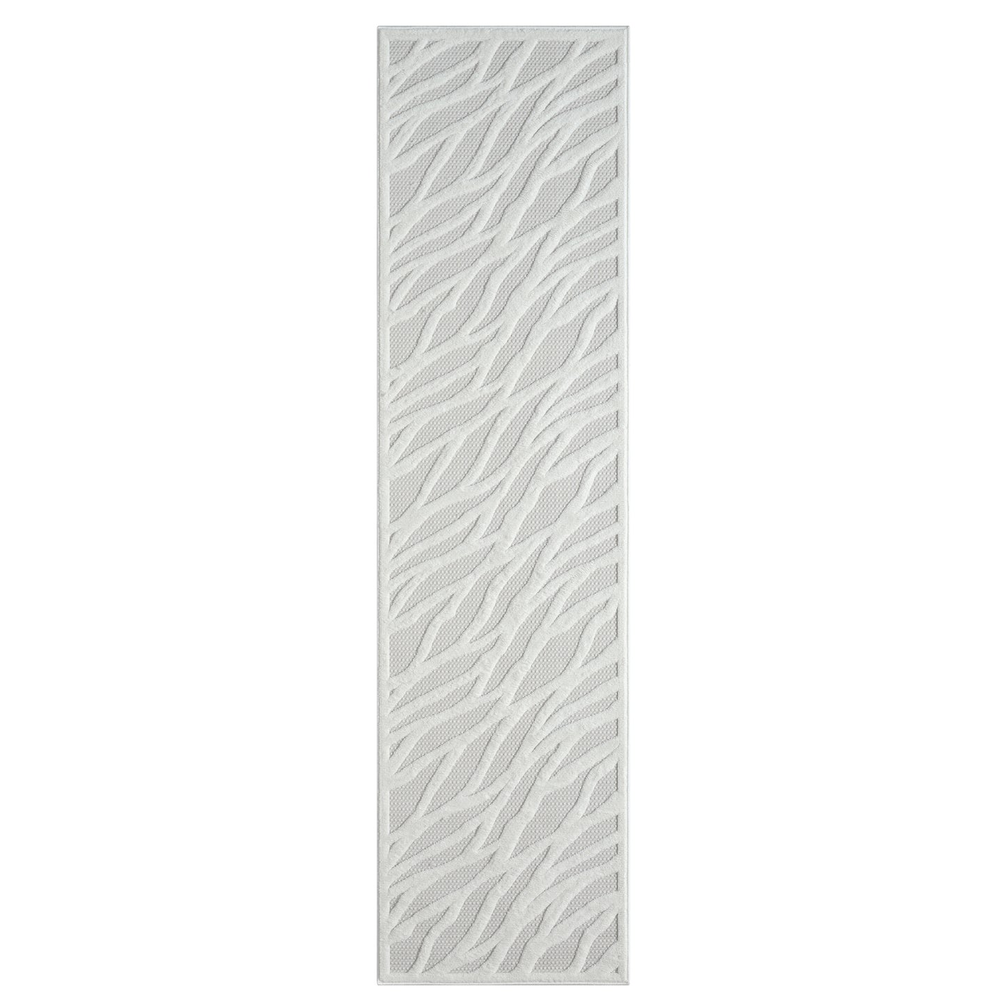 Calmer 415 Ivory geometric patterns Hallway Runner Saray Rugs