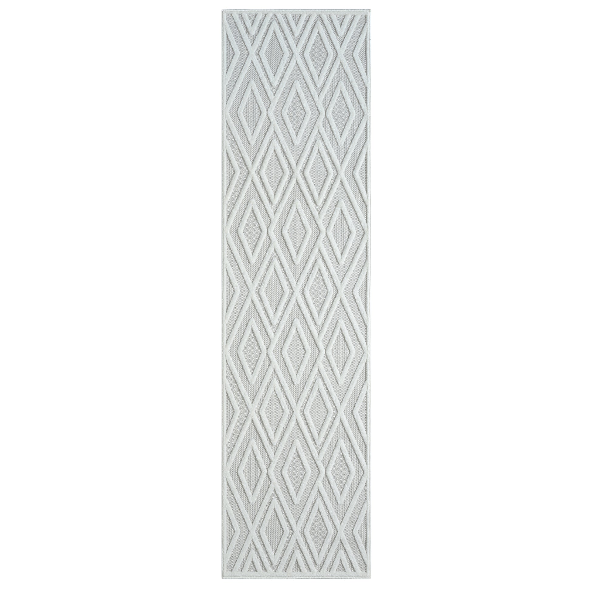 Calmer 418 Frost geometric patterns Hallway Runner Saray Rugs