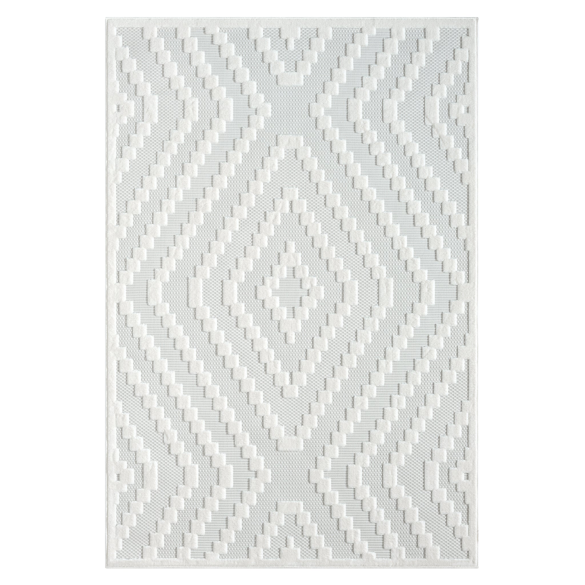Calmer 419 Linen geometric patterns Rug Saray Rugs