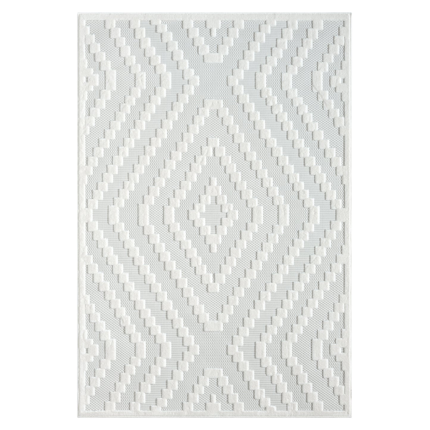 Calmer 419 Linen geometric patterns Rug Saray Rugs
