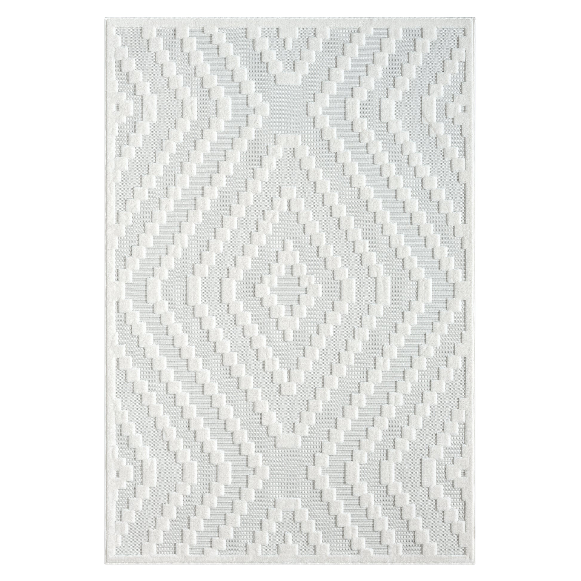 Calmer 419 Linen geometric patterns Rug Saray Rugs