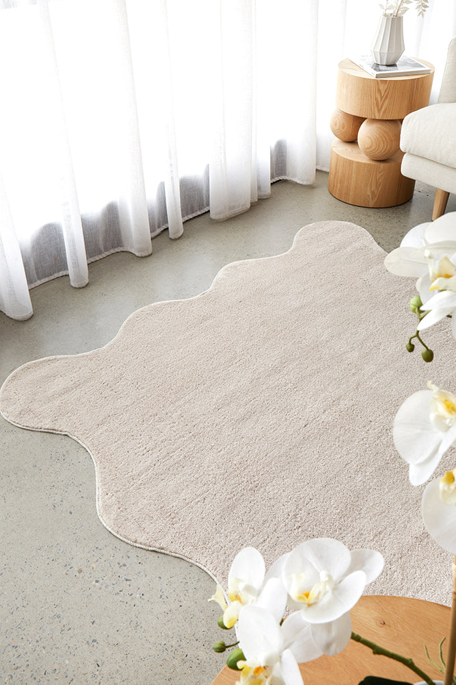 Everest Beige Washable Rug Rug Culture