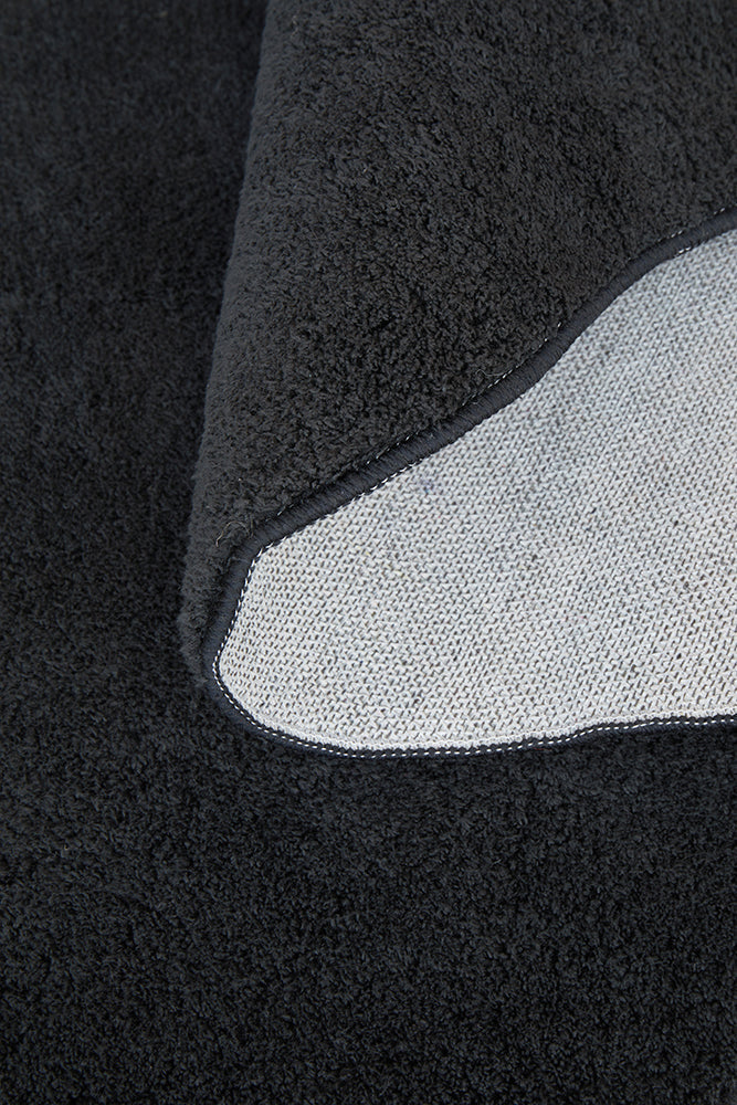 Everest Black Washable Rug Rug Culture