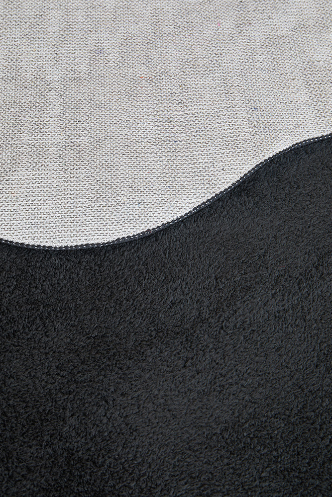 Everest Black Washable Rug Rug Culture