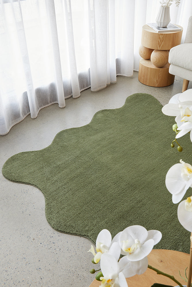 Everest Green Washable Rug Rug Culture
