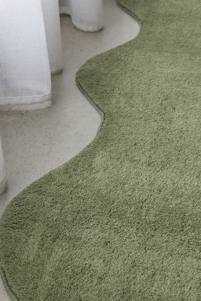 Everest Green Washable Rug Rug Culture