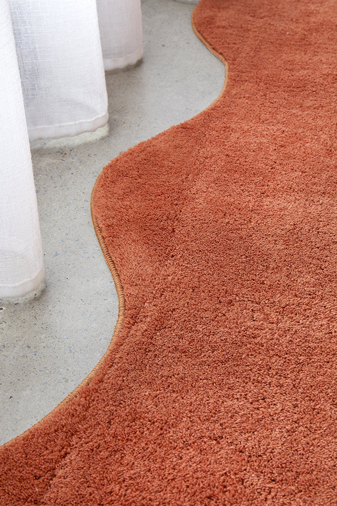 Everest Terracotta Washable Runner Rug Rug Culture
