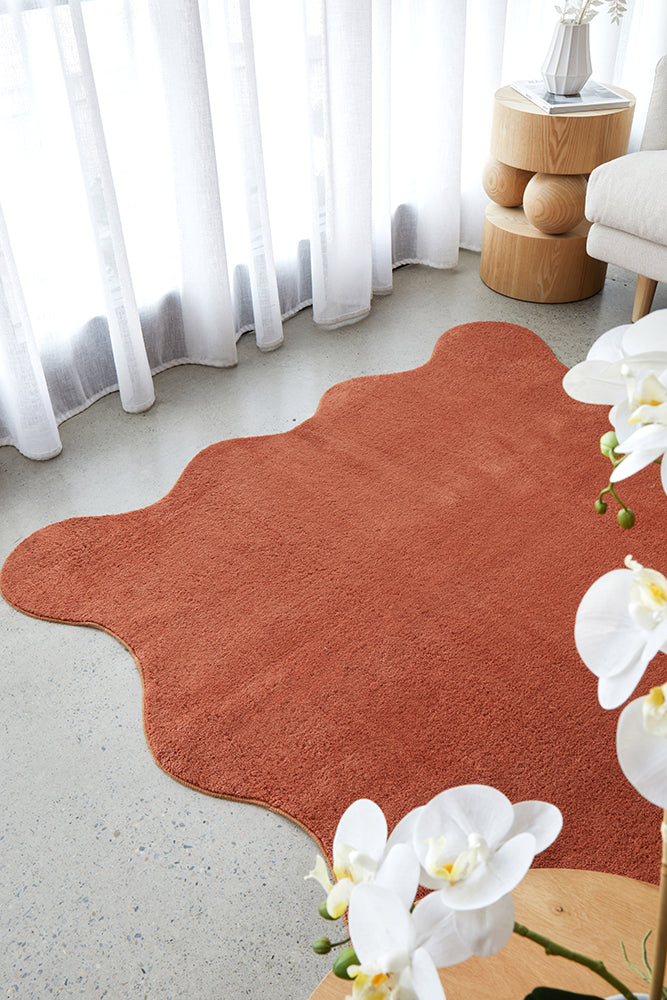 Everest Terracotta Washable Rug Rug Culture