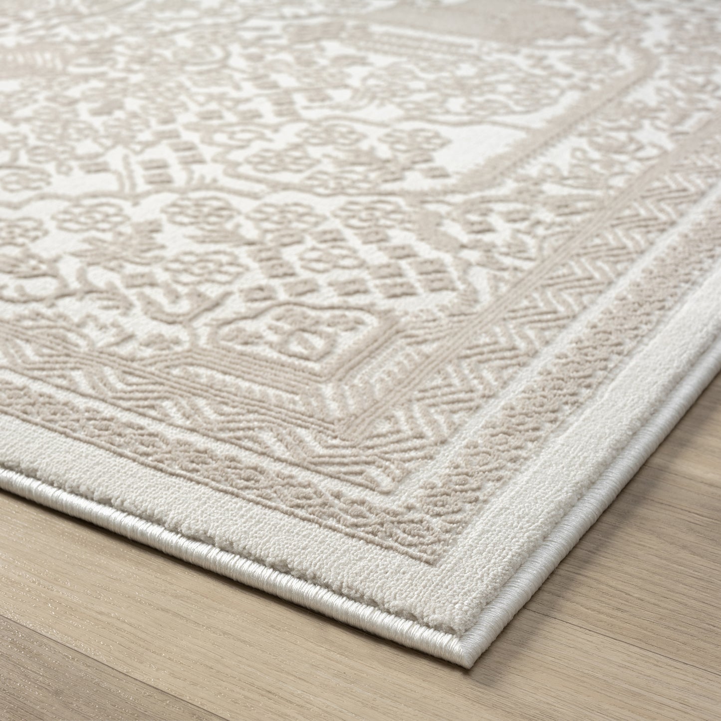 Fabled 472 Sand Serene Modern Hallway Runner Rug