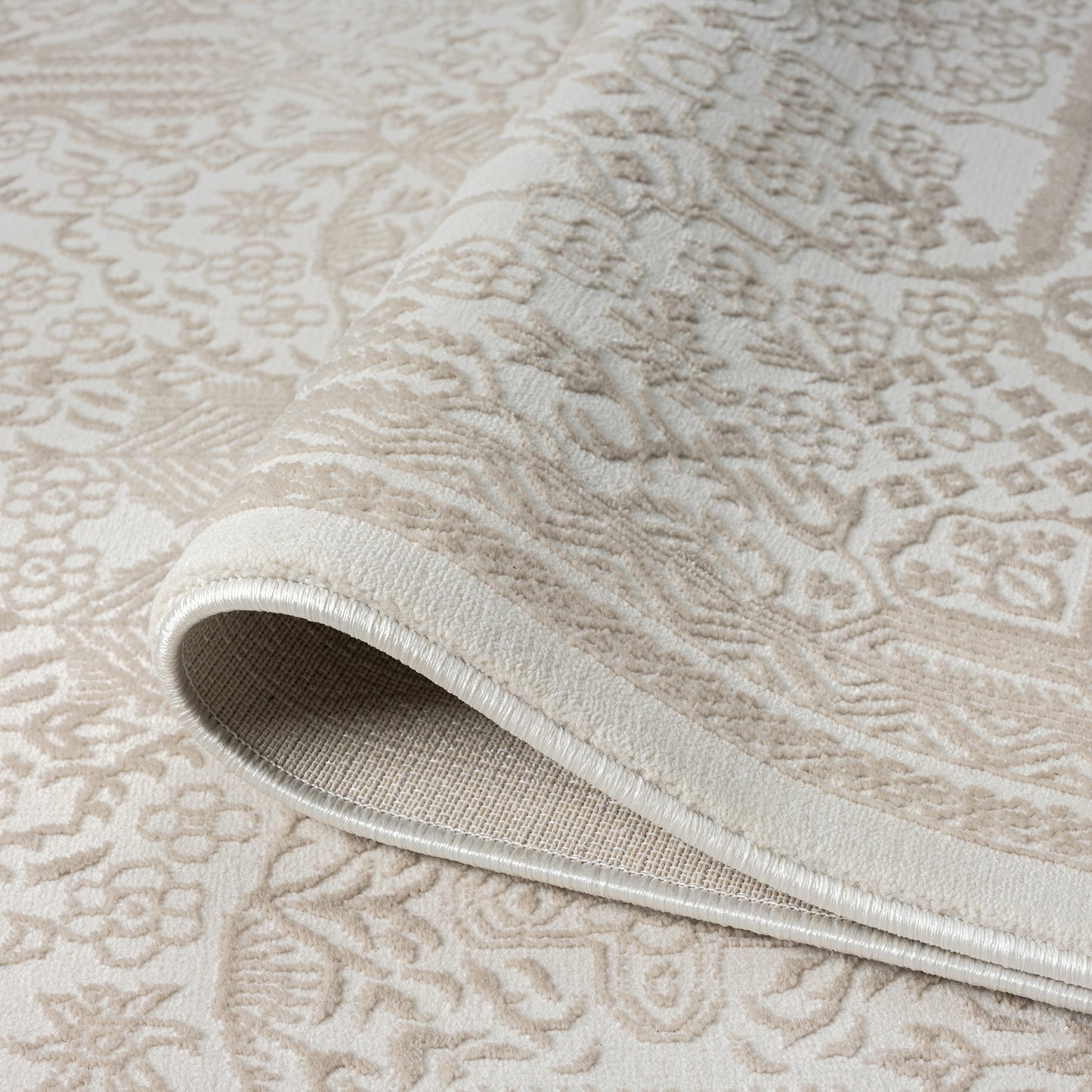 Fabled 472 Sand Serene Modern Hallway Runner Rug