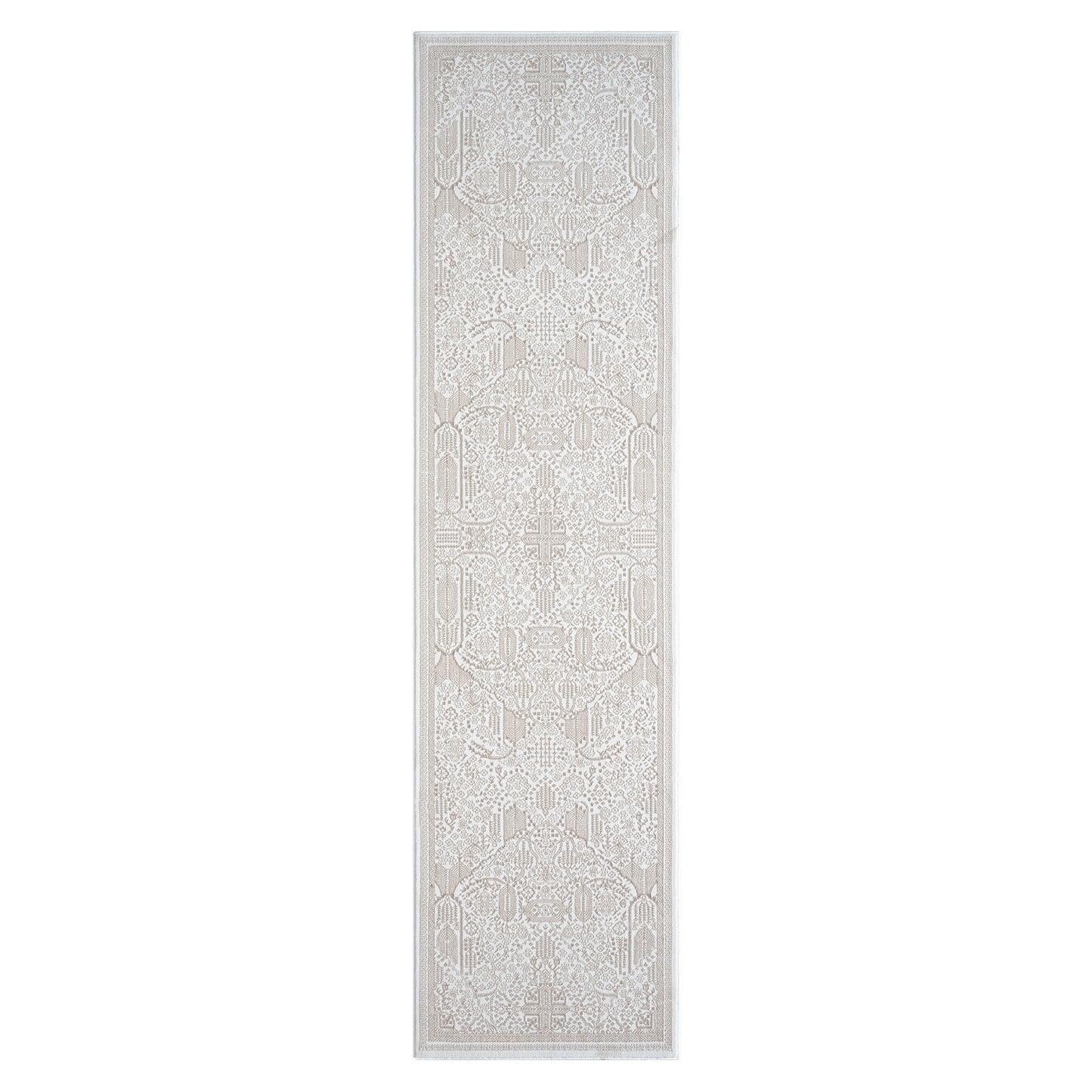 Fabled 472 Sand Serene Modern Hallway Runner Rug