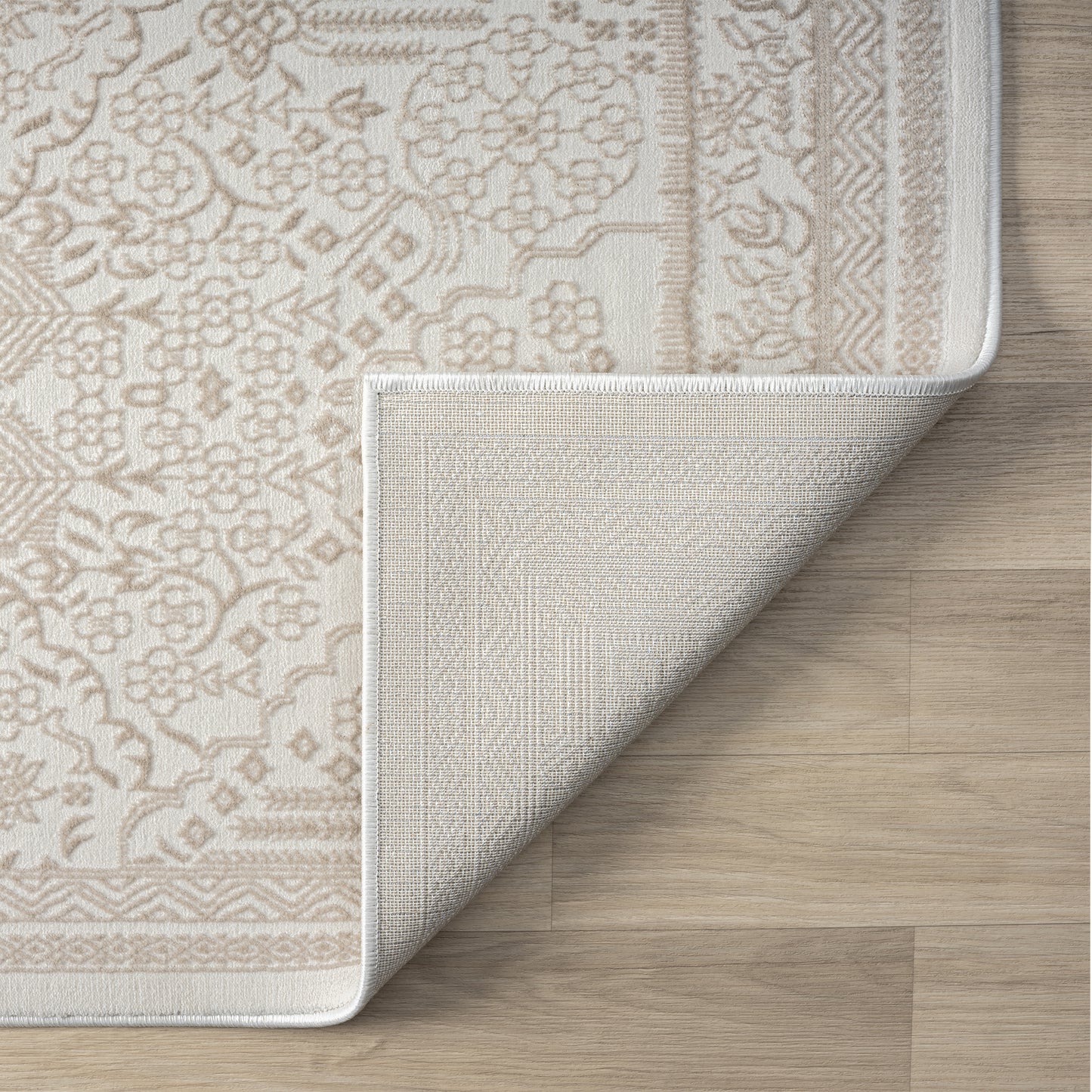 Fabled 472 Sand Serene Modern Hallway Runner Rug