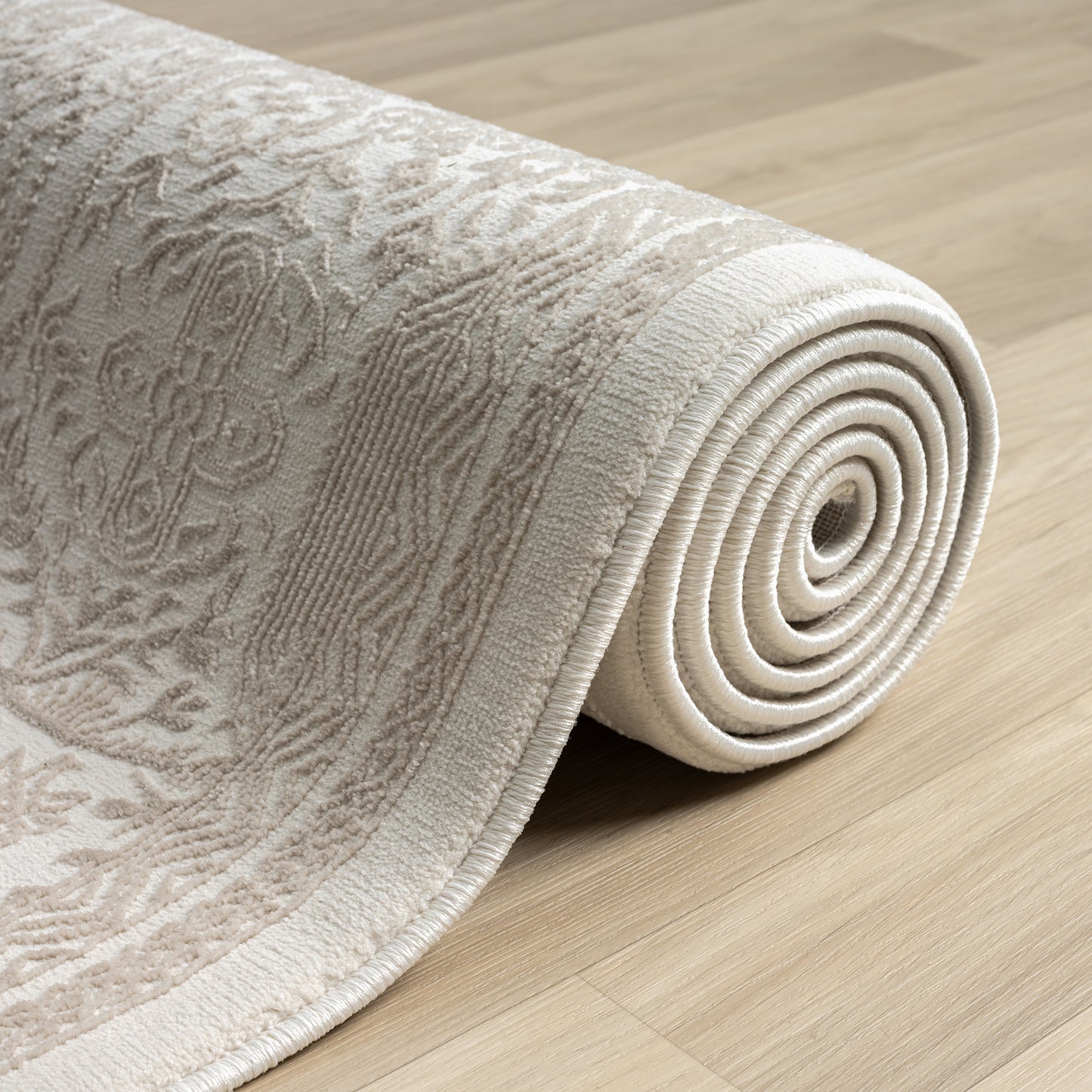 Fabled 472 Sand Serene Modern Hallway Runner Rug