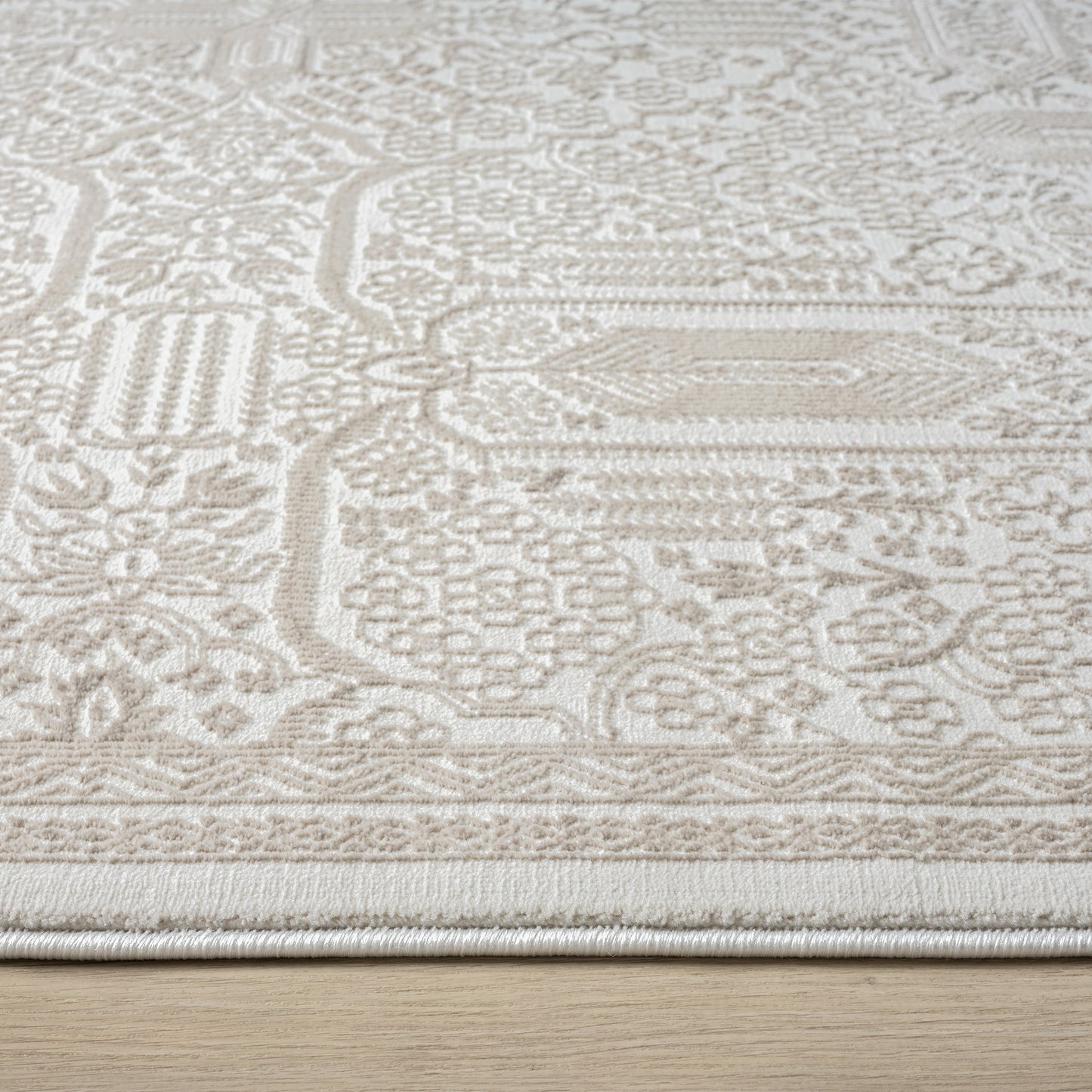 Fabled 472 Sand Serene Modern Hallway Runner Rug