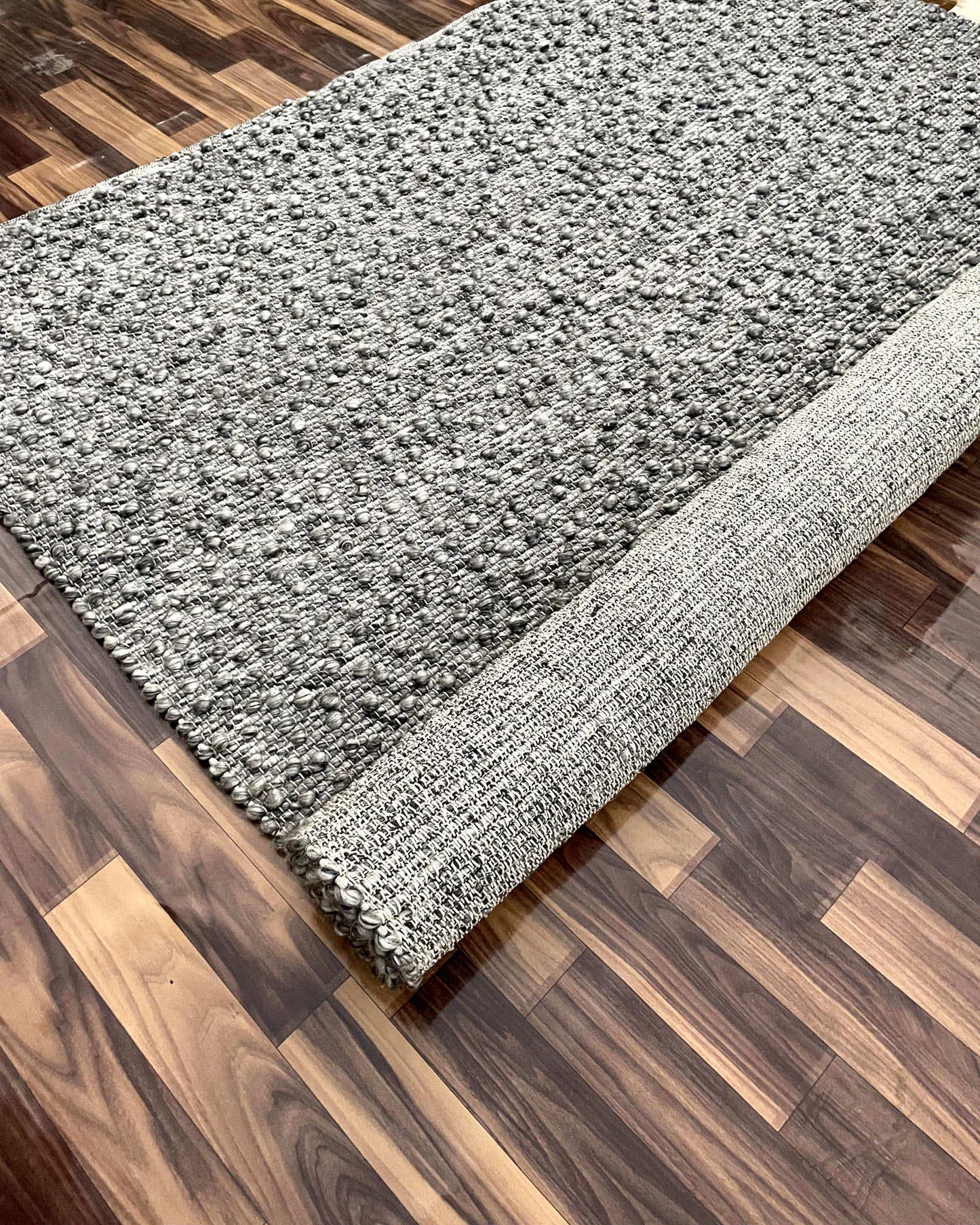 Flock Dark Grey The Rug Co