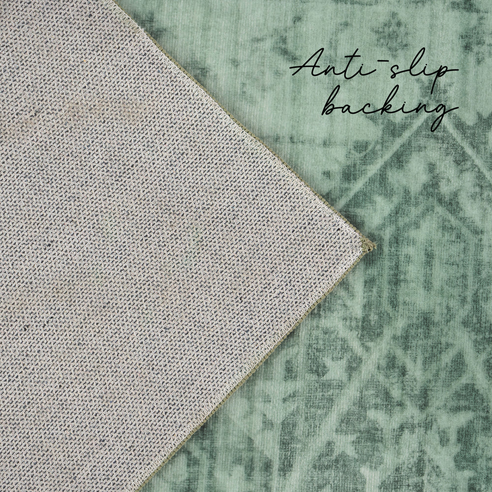 Graceful Emerald Green Rug