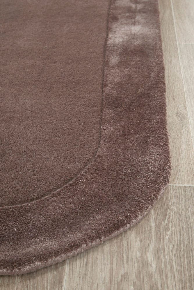 Hunter Grape Wool-Viscose Runner Rug Rug Culture