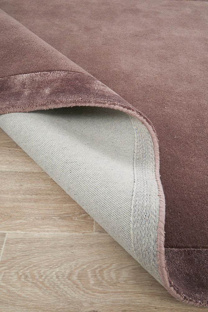 Hunter Grape Wool-Viscose Runner Rug Rug Culture