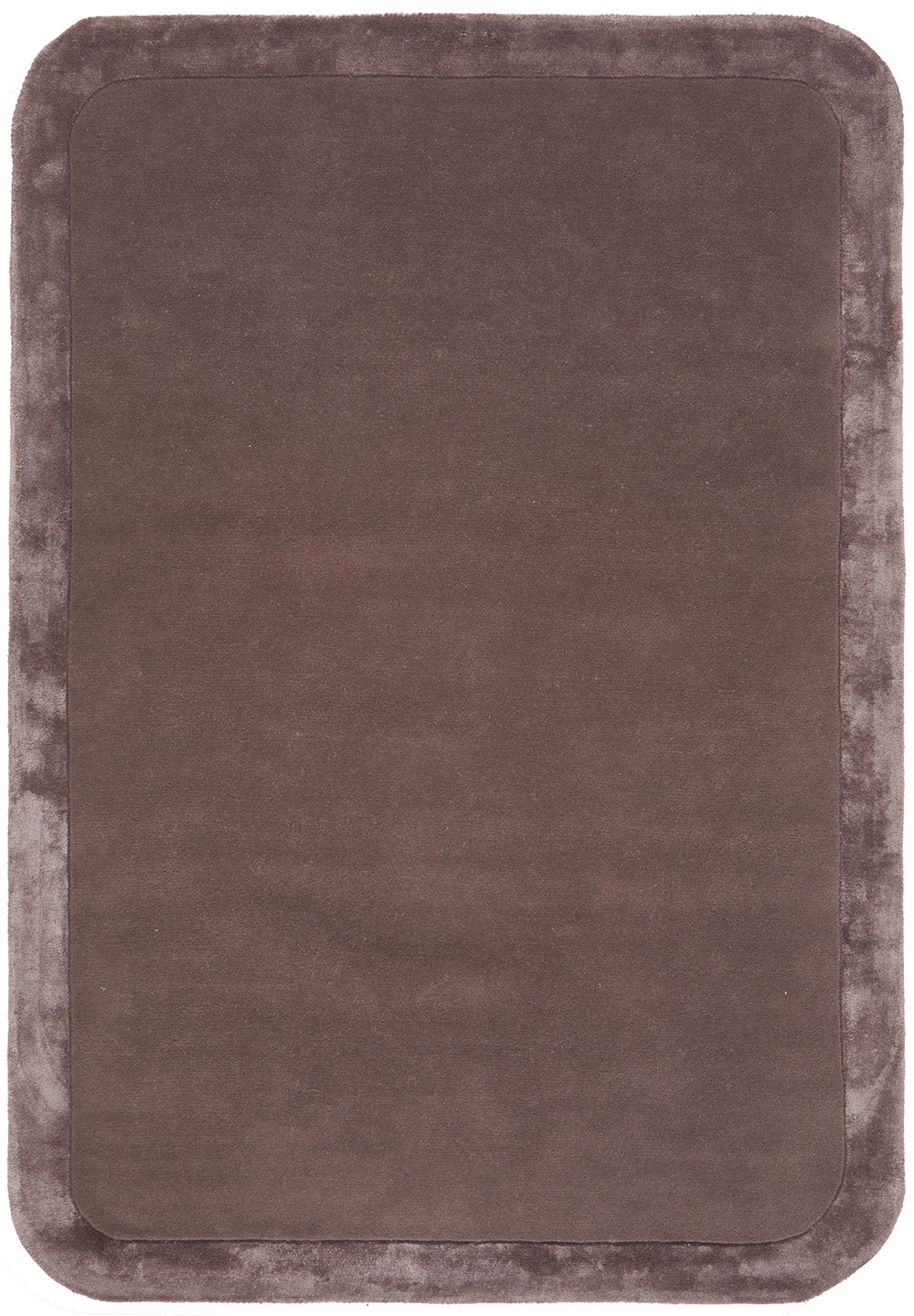 Hunter Grape Wool-Viscose Rug Rug Culture