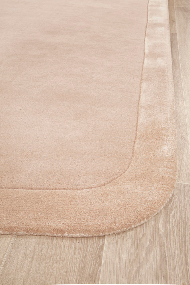 Hunter Nude Wool-Viscose Runner Rug Rug Culture