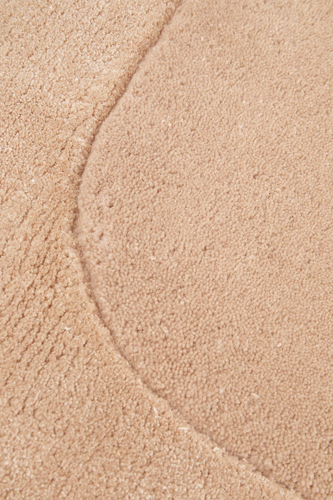 Hunter Nude Wool-Viscose Runner Rug Rug Culture