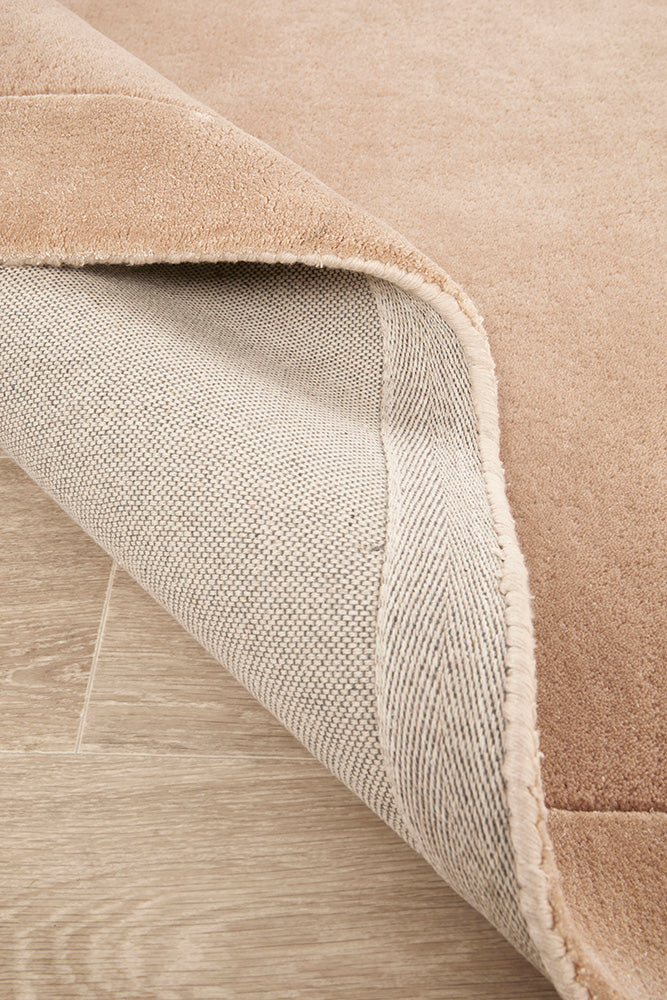 Hunter Nude Wool-Viscose Runner Rug Rug Culture