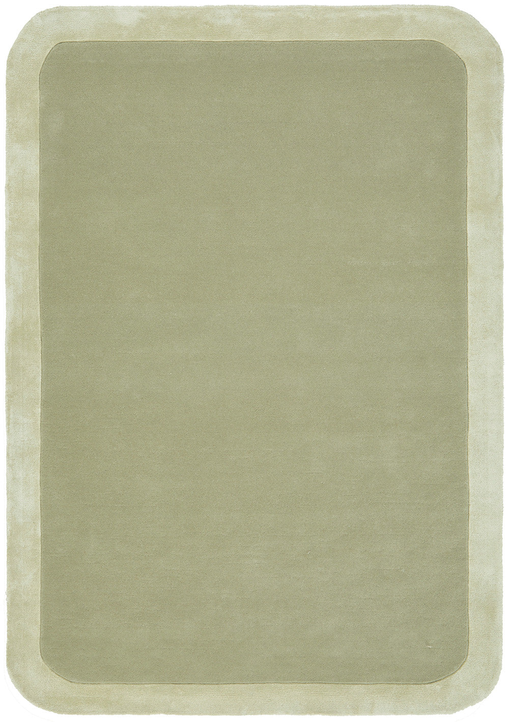 Hunter Sage Wool-Viscose Rug Rug Culture