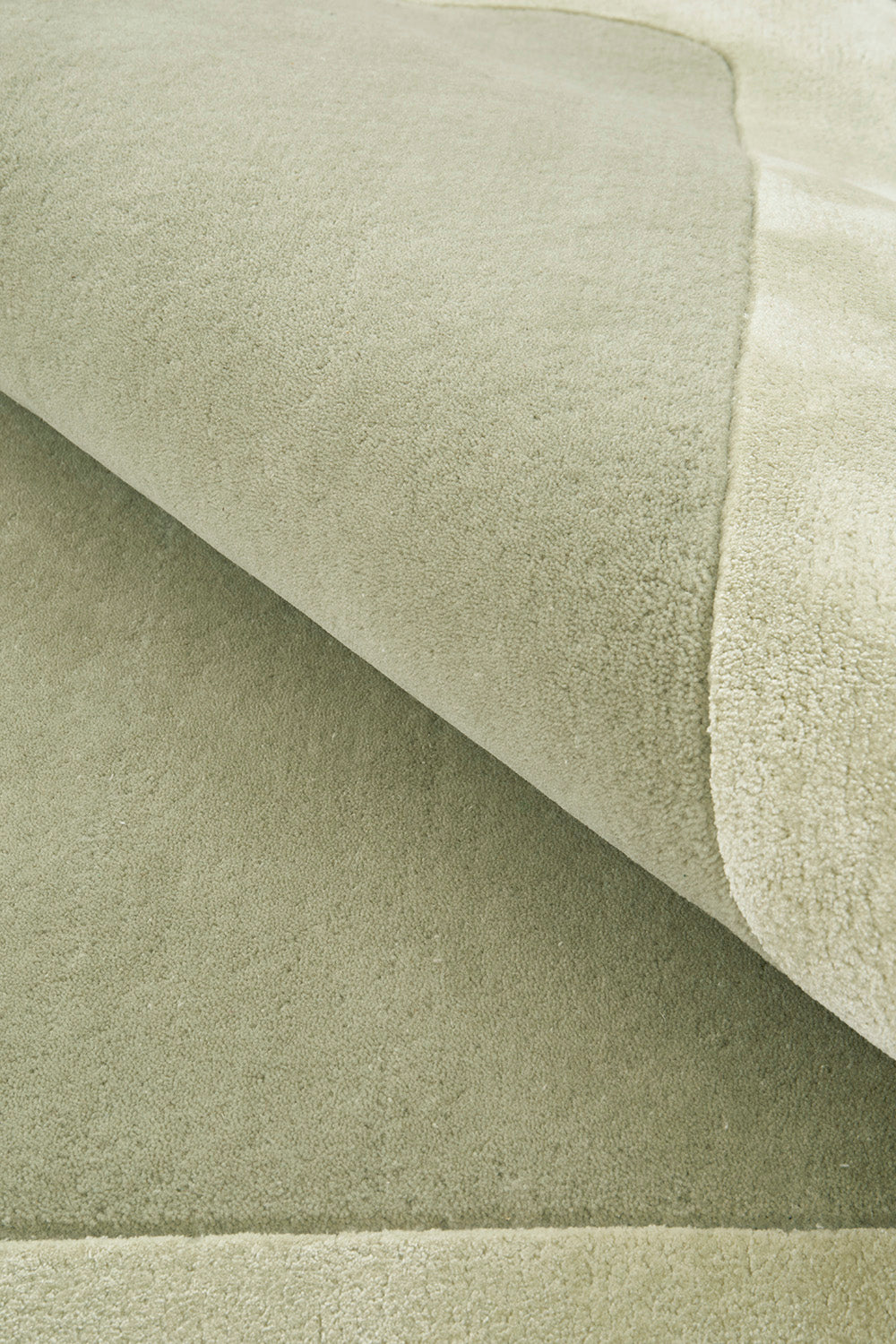 Hunter Sage Wool-Viscose Rug Rug Culture