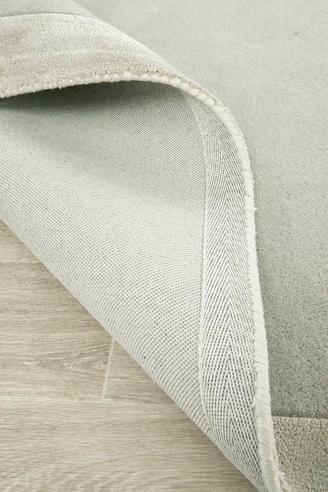 Hunter Silver Wool-Viscose Runner Rug Rug Culture