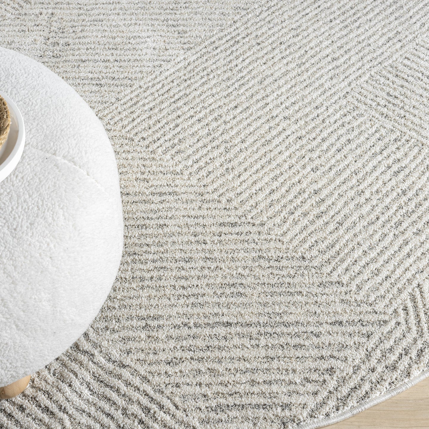 Nature 495 Sand Round Saray Rugs