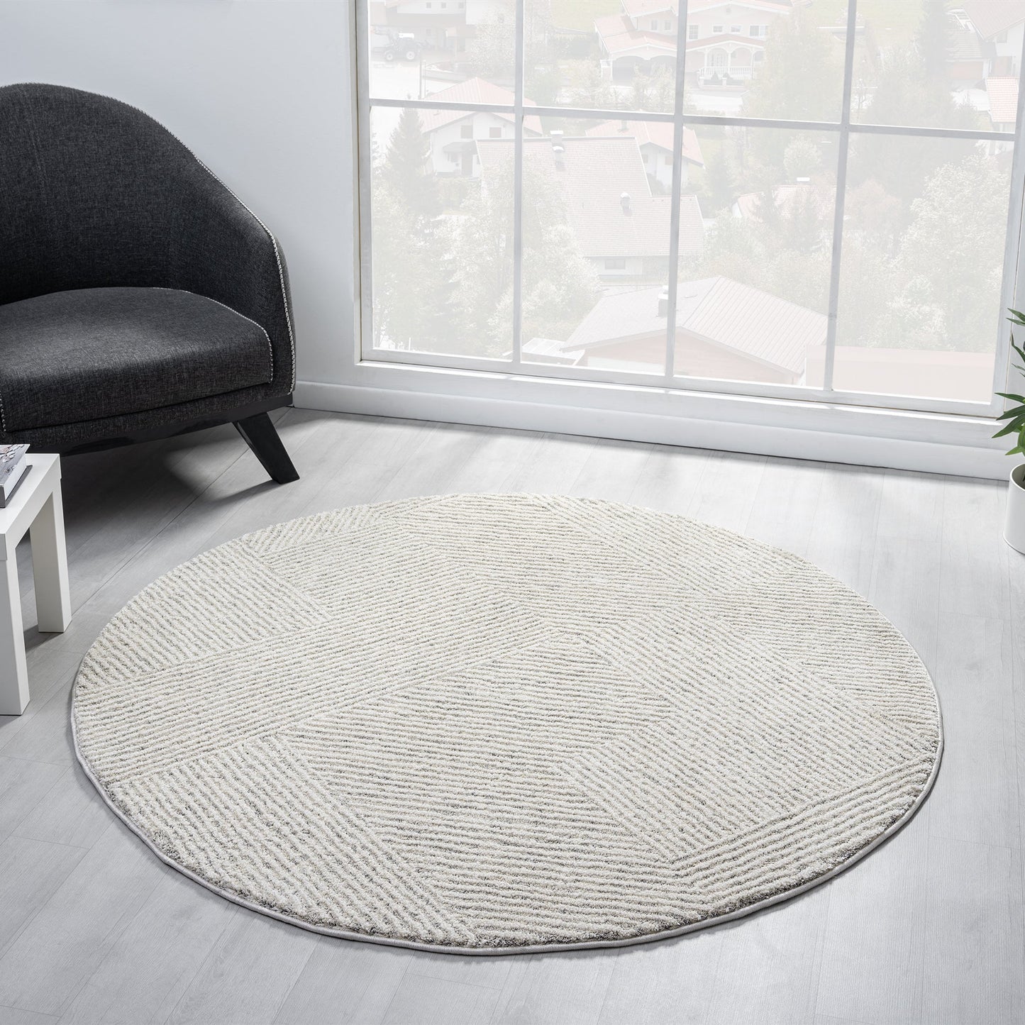 Nature 495 Sand Round Saray Rugs