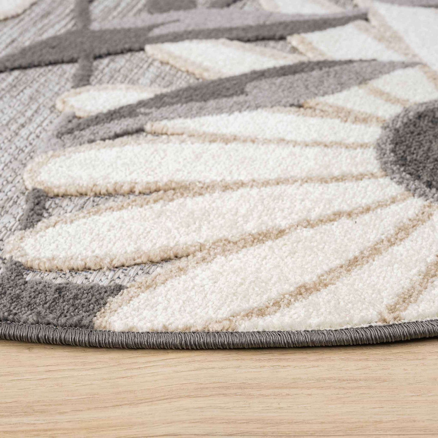 Paradise 537 Silver Round Saray Rugs