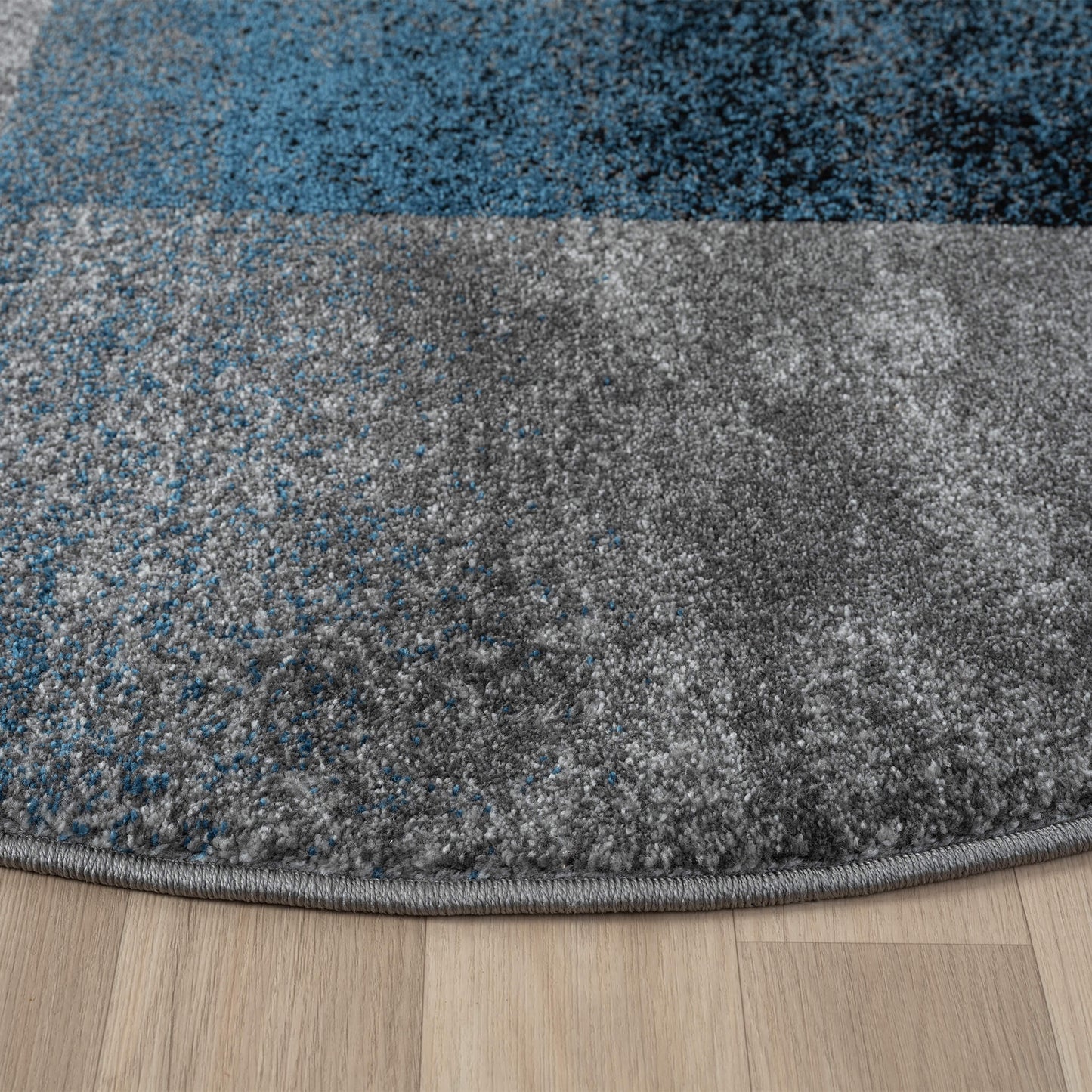 Slate 766 Blue Round Rug Saray Rugs