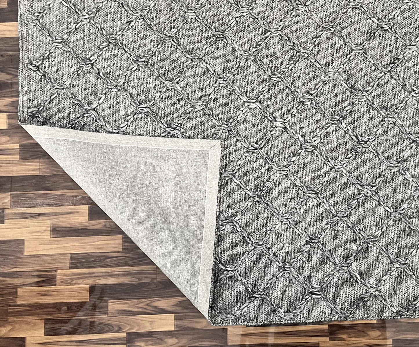 Trinket Dark Grey The Rug Co
