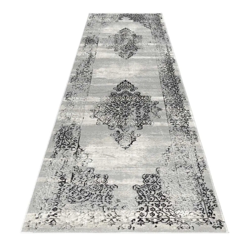 AMOR 4003 BLACK HALLWAY RUNNER Saray Rugs