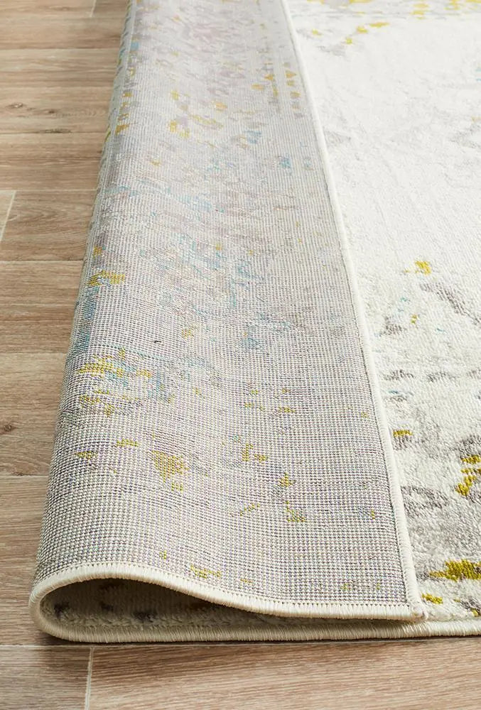 Alexa Transitional Rug White Green Blue Rug Culture