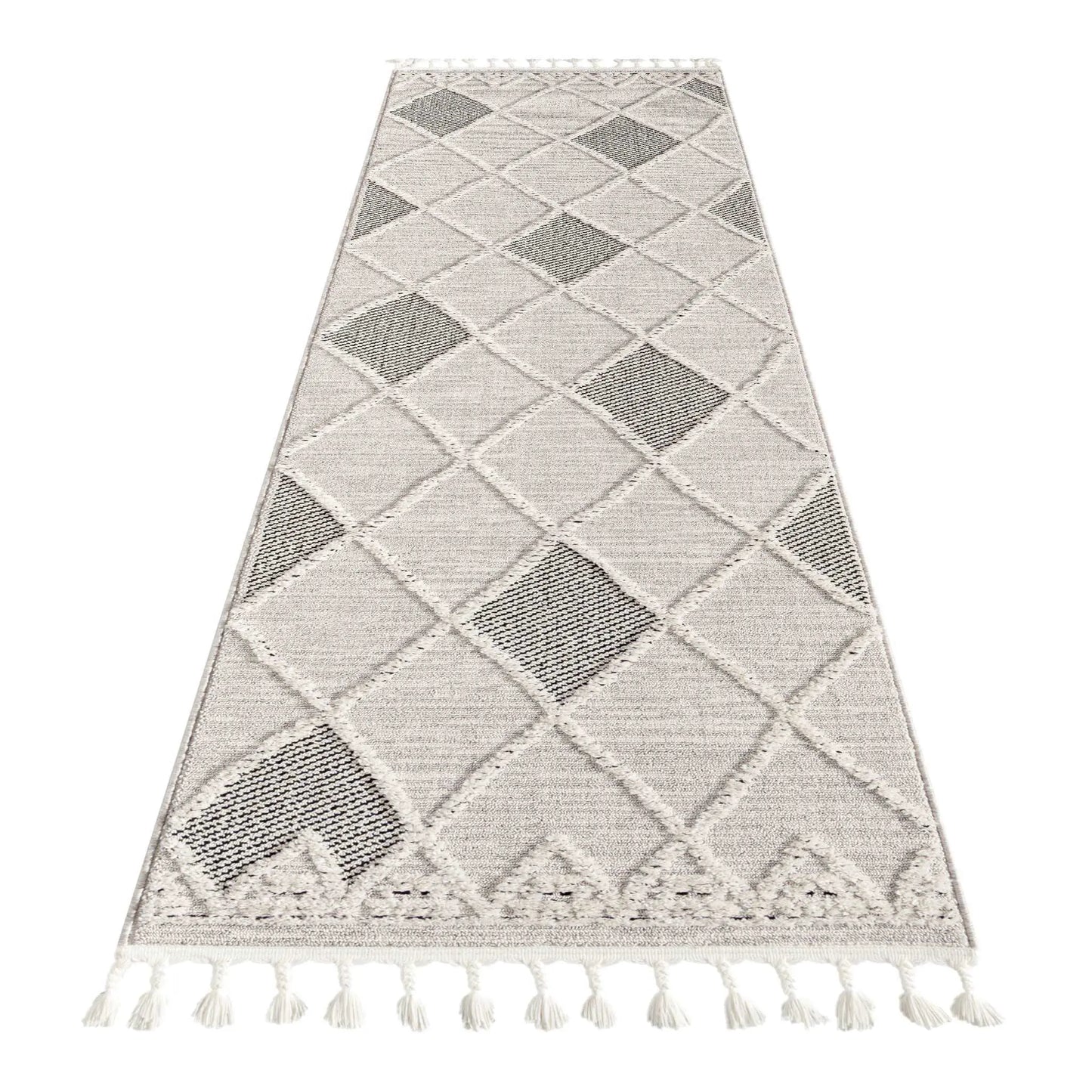 Altine soft 3635 Grey Hallway Runner Rugs, Shed Resistant Rugs, Soft polyester rugs, Rugs Turkey Saray Rugs