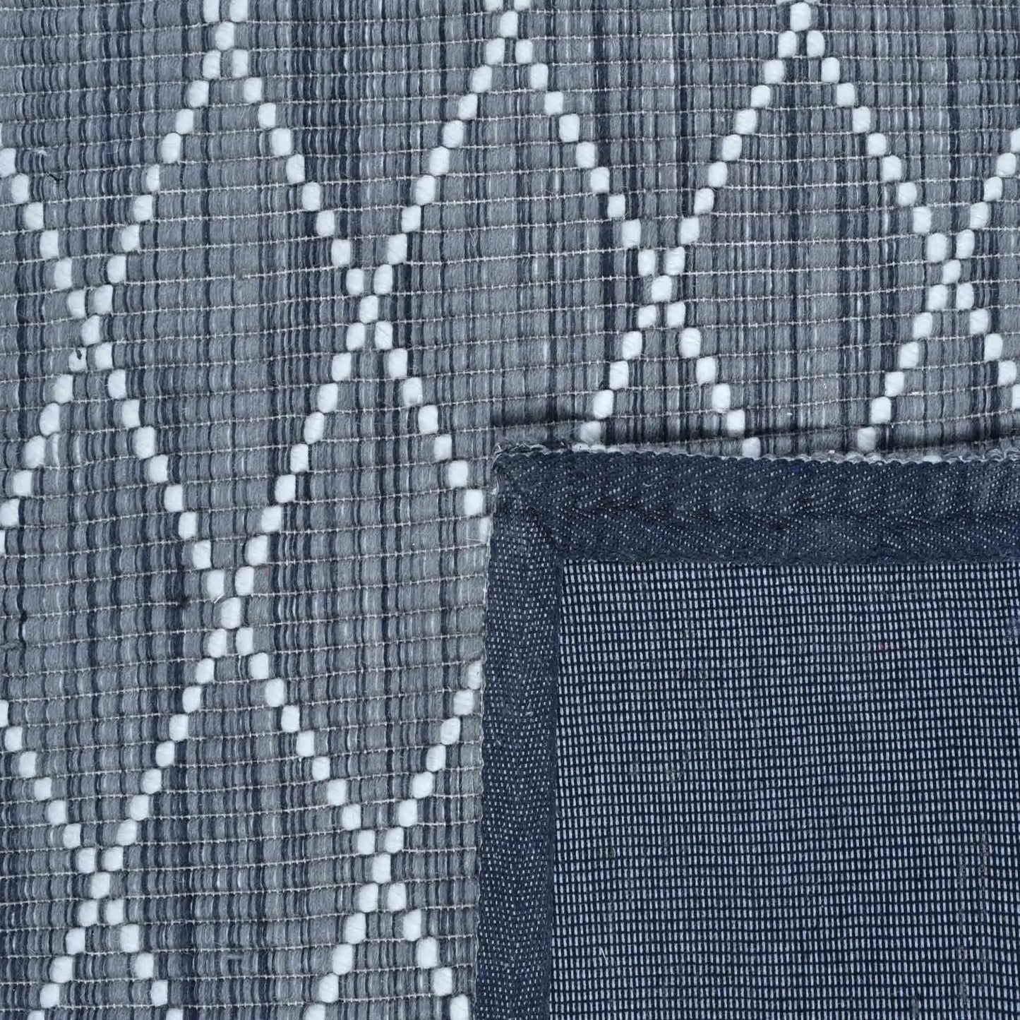 Argine Cross Dk Grey Wool Rug The Rug Co