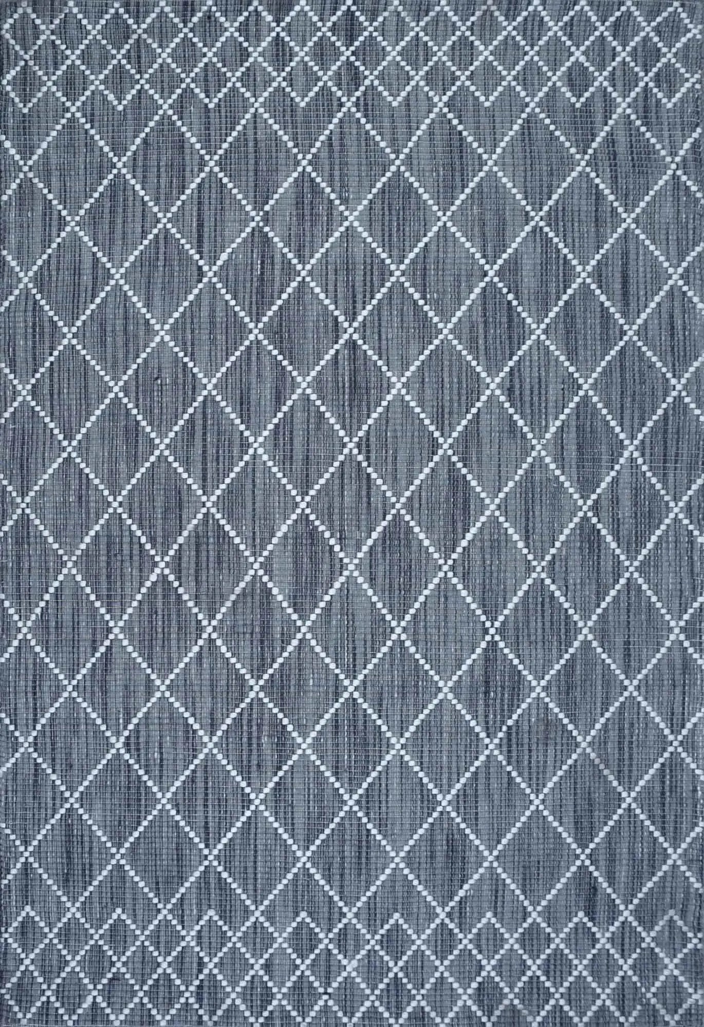 Argine Cross Dk Grey Wool Rug The Rug Co