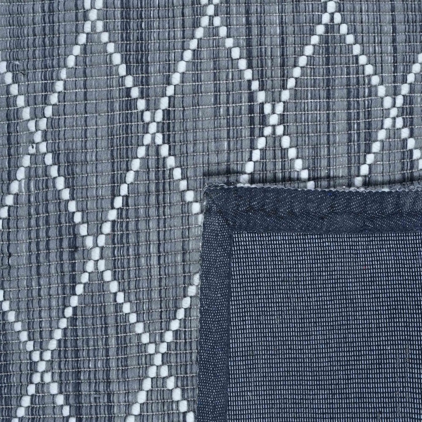 Argine Cross Dk Grey Wool Rug The Rug Co
