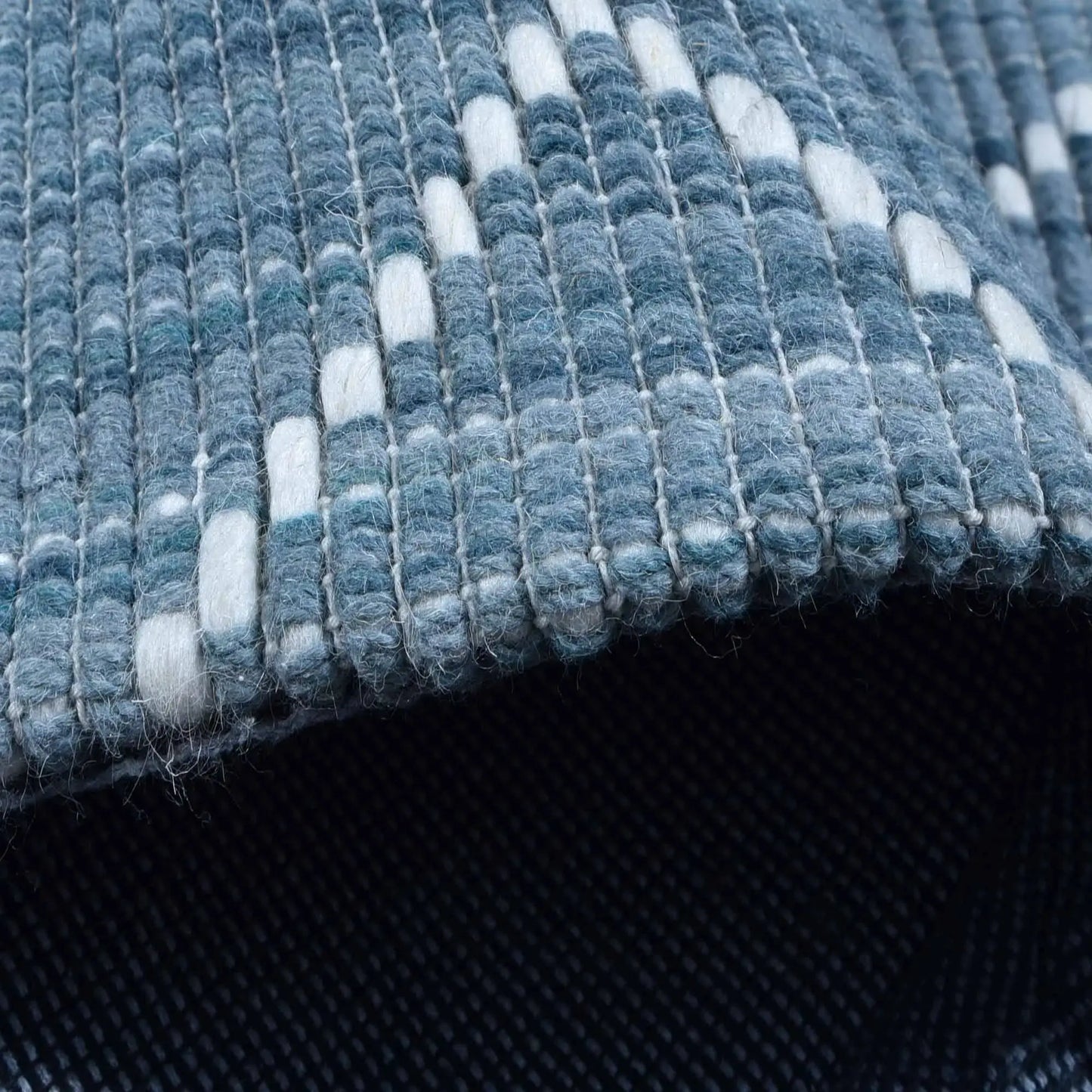 Argine Cross Teal Wool Rug The Rug Co