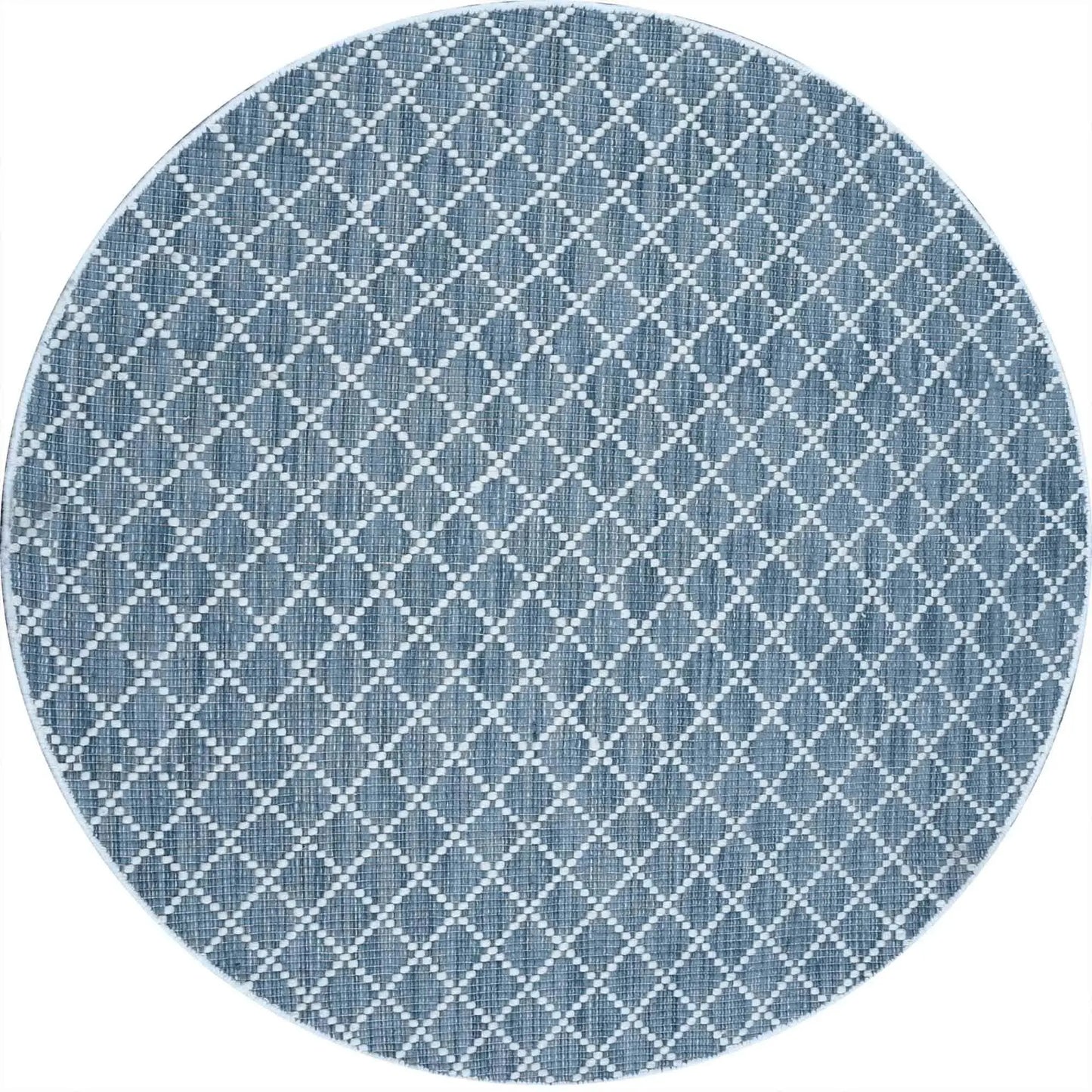 Argine Cross Teal Wool Rug The Rug Co