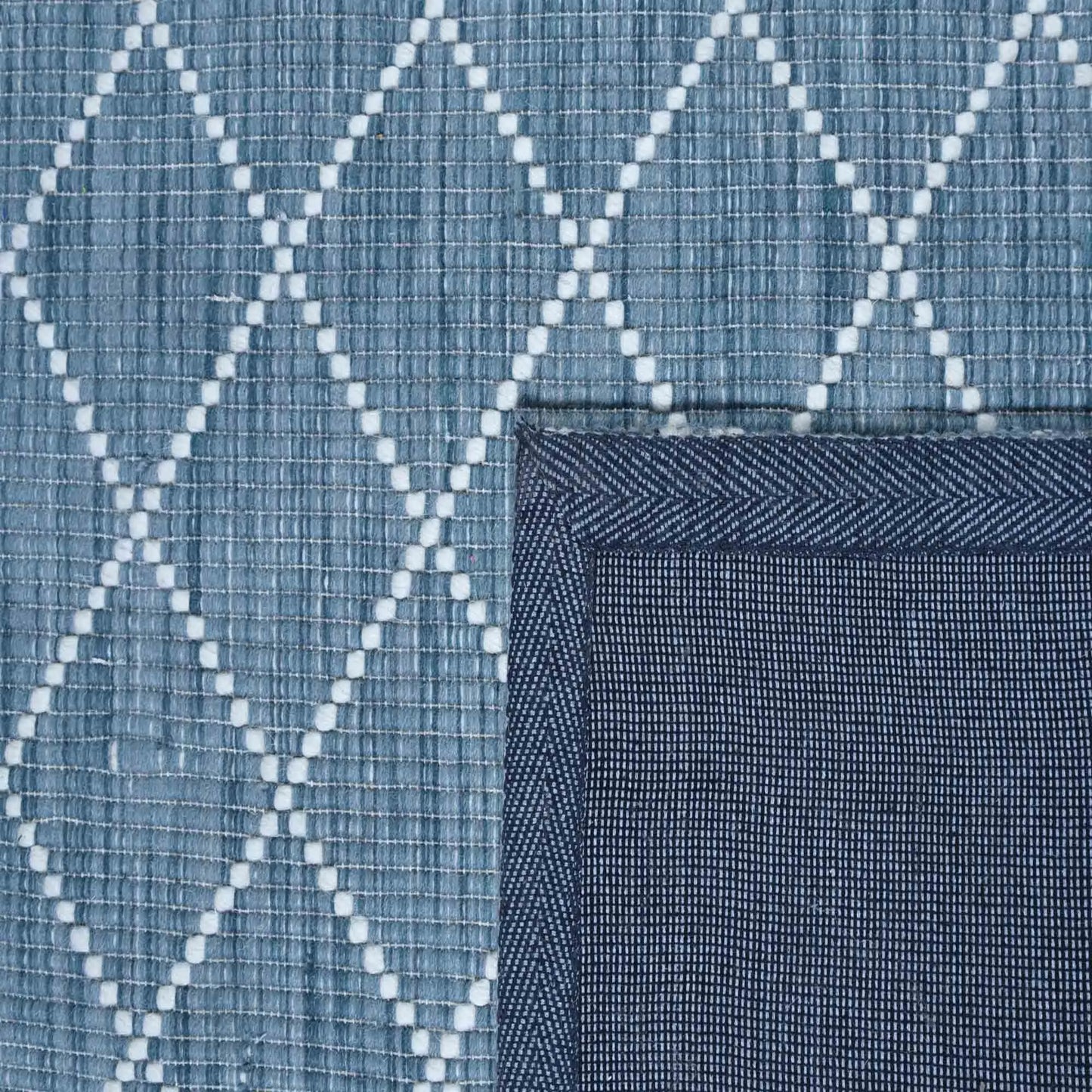 Argine Cross Teal Wool Rug The Rug Co
