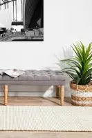 Asrin Barker Bleach Jute Hallway Runner Unitex