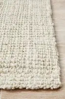 Asrin Barker Bleach Jute Rug, Natural fibre Rug, For High Traffic areas Rugs Unitex