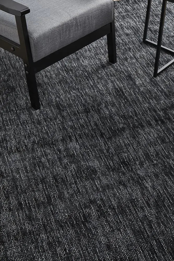 Azra Black Hand Loomed Rug RUG CULTURE